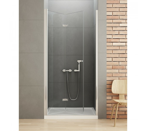 Душевая дверь New Trendy New Soleo Chrome 70 L D-0129A профиль Хром стекло прозрачное