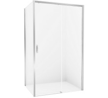 Душевой уголок New Trendy Prime Chrome 140х90 R D-0307A/D-0124B профиль Хром стекло прозрачное