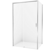 Душевой уголок New Trendy Prime Chrome 140х70 L D-0306A/D-0122B профиль Хром стекло прозрачное