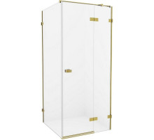 Душевой уголок New Trendy Avexa Gold 90х120 R EXK-1751 профиль Брашированное золото стекло прозрачное