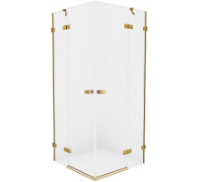 Душевой уголок New Trendy Avexa Gold 120х90 EXK-1789 профиль Брашированное золото стекло прозрачное