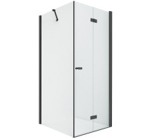 Душевой уголок New Trendy New Soleo Black 90х110 R D-0239A/D-0148B профиль Черный стекло прозрачное