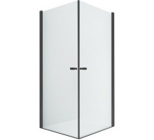 Душевой уголок New Trendy New Soleo Black 2D 90х90 D-0231A/D-0231A профиль Черный стекло прозрачное