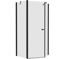 Душевой уголок New Trendy New Soleo Black 100х80 L K-0614 профиль Черный стекло прозрачное