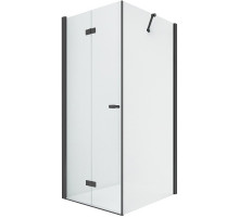 Душевой уголок New Trendy New Soleo Black 100х90 L D-0236A/D-0115B профиль Черный стекло прозрачное