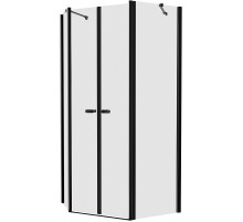 Душевой уголок New Trendy New Soleo Black 100х80 K-0618 профиль Черный стекло прозрачное