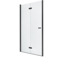 Душевая дверь New Trendy New Soleo Black 80 L D-0221A профиль Черный стекло прозрачное