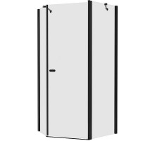 Душевой уголок New Trendy New Soleo Black 100х80 R K-0615 профиль Черный стекло прозрачное