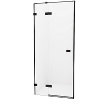 Душевая дверь New Trendy Avexa Black 100 L EXK-1550 профиль Черный стекло прозрачное