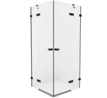 Душевой уголок New Trendy Avexa Black 100x80 EXK-1616 профиль Черный стекло прозрачное