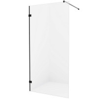 Душевая перегородка New Trendy Avexa Black 130 EXK-1966 профиль Черный стекло прозрачное