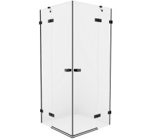 Душевой уголок New Trendy Avexa Black 80х100 EXK-1610 профиль Черный стекло прозрачное