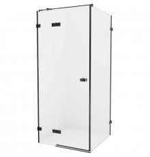 Душевой уголок New Trendy Avexa Black 100x80 L EXK-1586 профиль Черный стекло прозрачное