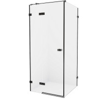 Душевой уголок New Trendy Avexa Black 80х90 L EXK-1564 профиль Черный стекло прозрачное