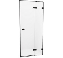 Душевая дверь New Trendy Avexa Black 110 R EXK-1553 профиль Черный стекло прозрачное