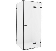 Душевой уголок New Trendy Avexa Black 120x100 R EXK-1603 профиль Черный стекло прозрачное