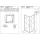 Душевой уголок Kolpa San Eco Quat TKK 80x80 515230 профиль Черный стекло прозрачное