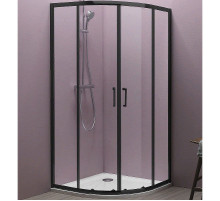 Душевой уголок Kolpa San Eco Quat TKP 90x90 515300 профиль Черный стекло прозрачное