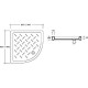 Керамический душевой поддон RGW CER CR/R-088 80x80 19170488-01 Белый