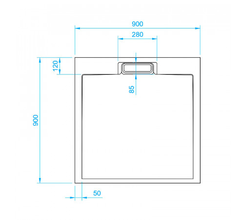 Душевой поддон из искусственного камня RGW STL-Be 90x90 16211099-03 Бежевый