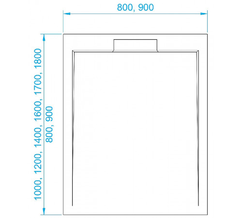 Душевой поддон из искусственного камня RGW STL MW 160x80 52212816-15 Белый мрамор