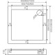 Акриловый поддон для душа Creto Ferum 90х90 9-1003 Белый