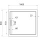 Душевой поддон из искусственного камня Cezares Tray AS 100x90 TRAY-AS-AH-100/90-30-W Белый