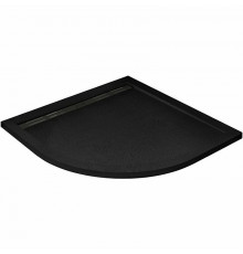 Душевой поддон из искусственного камня Cezares Tray AS 90х90 TRAY-AS-R-90-30-NERO Черный матовый