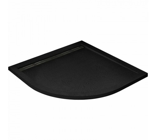 Душевой поддон из искусственного камня Cezares Tray AS 90х90 TRAY-AS-R-90-30-NERO Черный матовый