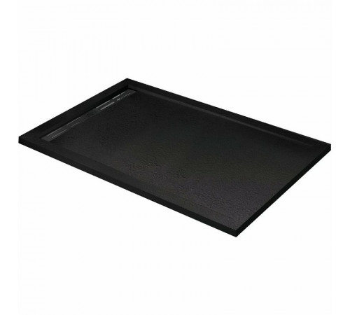 Душевой поддон из искусственного камня Cezares Tray AS 120х90 TRAY-AS-AH-120/90-30-NERO Черный матовый