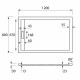 Душевой поддон из искусственного камня Cezares Tray AS 120x80 TRAY-AS-AH-120/80-30-W Белый