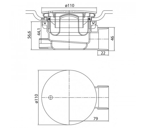 Акриловый поддон для душа Cezares Tray A 120x100 R TRAY-A-RH-120/100-550-15-W-R Белый