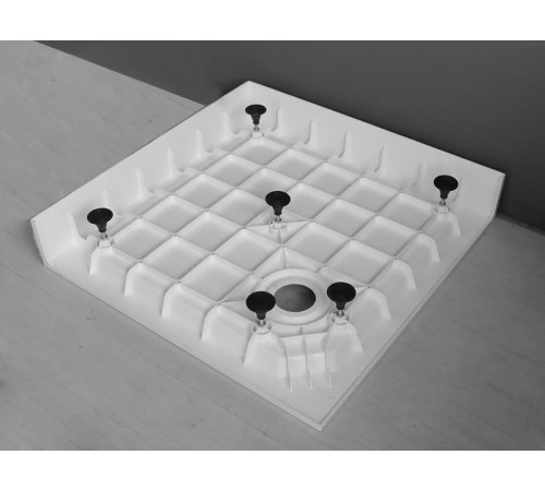 Душевой поддон из стеклокомпозита Cezares Tray SMC 90x90 TRAY-SMC-A-90-550-150-W Белый