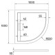 Душевой поддон из искусственного камня Veconi Tezeo 100x100 TZ05-100PL-01-19C3 Белый