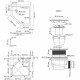 Акриловый поддон для душа WasserKRAFT Isen 90x90 26T11 Белый глянец