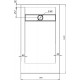 Душевой поддон из искусственного камня STWORKI Эстерсунд 160x80 440682 Белый