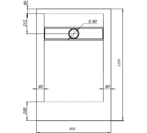 Душевой поддон из искусственного камня STWORKI Эстерсунд 120x80 440667 Белый