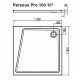 Душевой поддон из искусственного камня Ravak 10° Perseus Pro 100x100 XA05AA01010 Белый