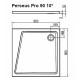 Душевой поддон из искусственного камня Ravak 10° Perseus Pro 90x90 XA057701010 Белый