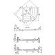 Акриловый поддон для душа Ravak Kaskada/Ronda-90х90 PU A207001120 Белый