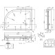 Акриловый поддон для душа Azario 120х90 P2912 R Белый