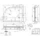 Акриловый поддон для душа Azario 120х90 P2912 L Белый