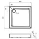 Поддон для душа из ABS-пластика AM.PM Gem 90x90 W90T-403-090W без антискользящего покрытия