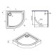 Акриловый поддон для душа AM.PM X-Joy 90x90 W88T-205-090W64 Белый