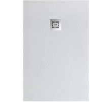 Душевой поддон из искусственного камня BelBagno Uno 100x80 TRAY-MR-UNO-AH-100/80-35-W-CR Белый