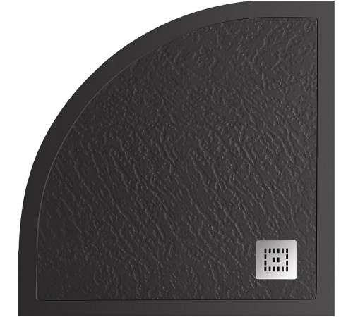 Душевой поддон из искусственного камня BelBagno Uno 90x90 TRAY-MR-UNO-R-90-550-35-NERO-CR Черный матовый