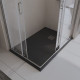 Душевой поддон из искусственного камня BelBagno Uno 120x80 TRAY-MR-UNO-AH-120/80-35-NERO-CR Черный матовый