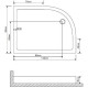 Акриловый поддон для душа Grossman 120х90 GR-41210920R Белый