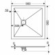 Душевой поддон из искусственного камня Grossman Strong 90x90 GR-S29090Q Графит