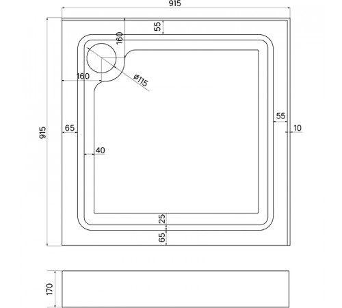 Акриловый поддон для душа Iddis Optima Home 90x90 OPH1WS9i22 Белый